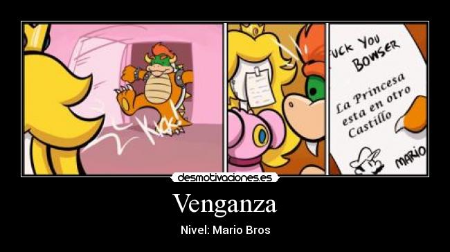 carteles venganza mariobros desmotivaciones