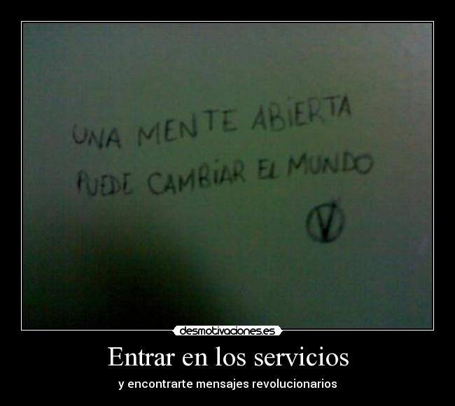 Entrar en los servicios - y encontrarte mensajes revolucionarios