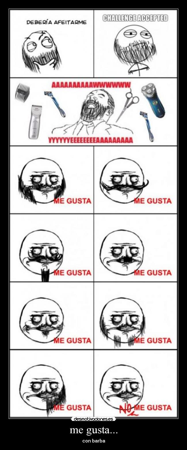 me gusta... - con barba