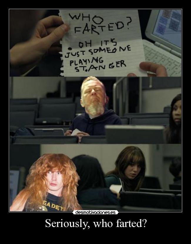 carteles metallica megadeth desmotivaciones