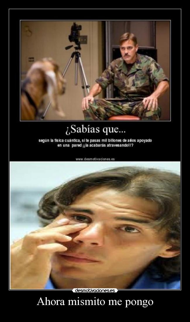 Ahora mismito me pongo -