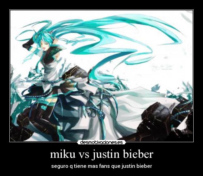 miku vs justin bieber - 