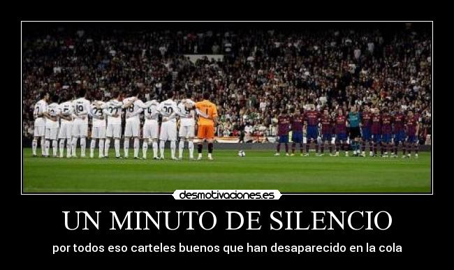 UN MINUTO DE SILENCIO - 