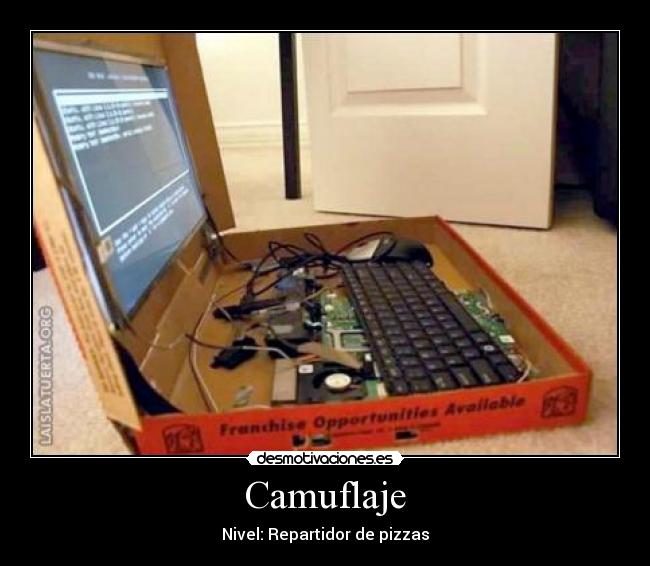 Camuflaje - Nivel: Repartidor de pizzas