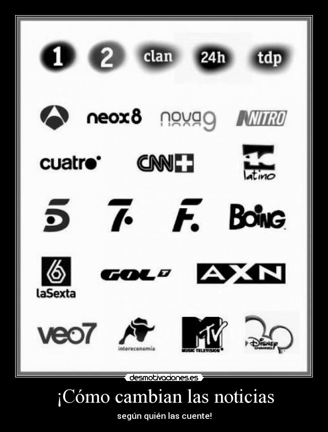 ¡Cómo cambian las noticias - según quién las cuente!