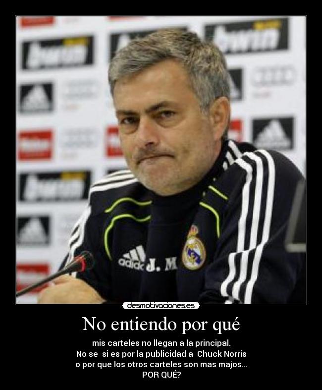 No entiendo por qué -