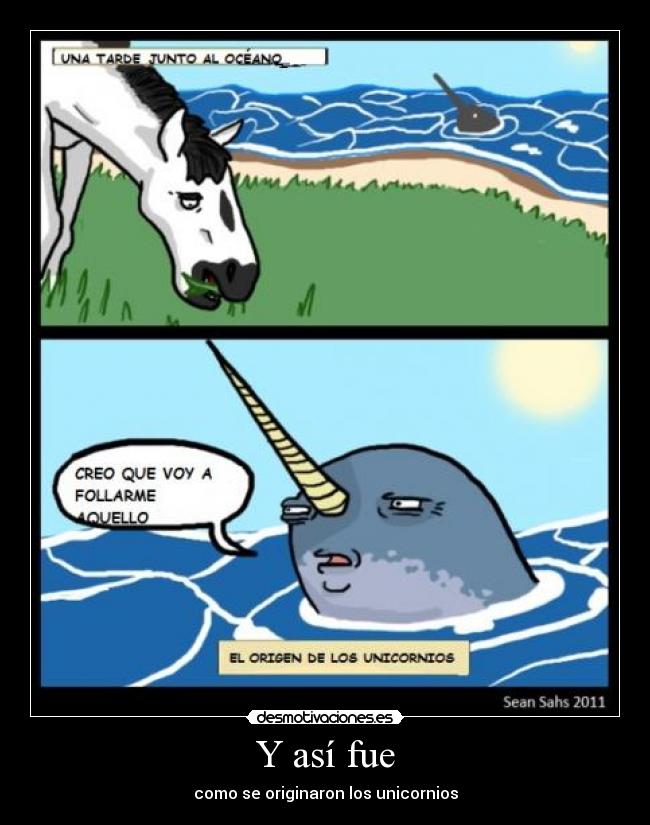 Y así fue - como se originaron los unicornios