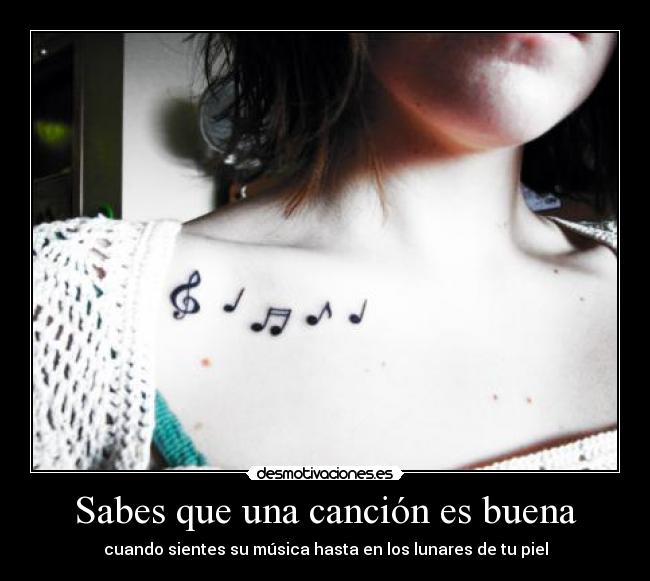 Sabes que una canción es buena - 