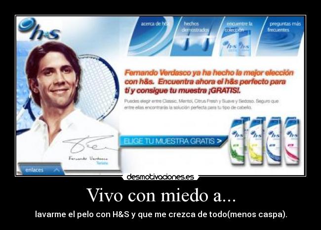 Vivo con miedo a... -