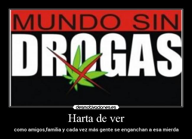 Harta de ver - como amigos,familia y cada vez más gente se enganchan a esa mierda
