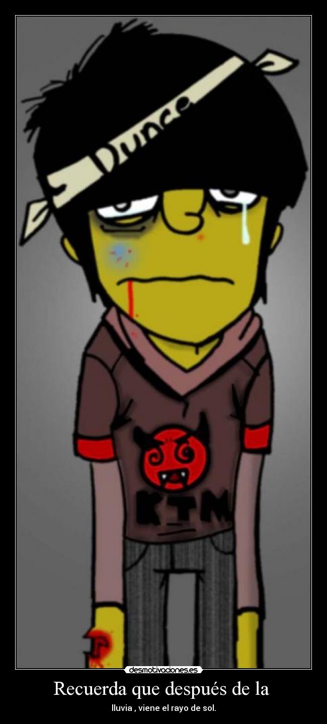 Recuerda que después de la -