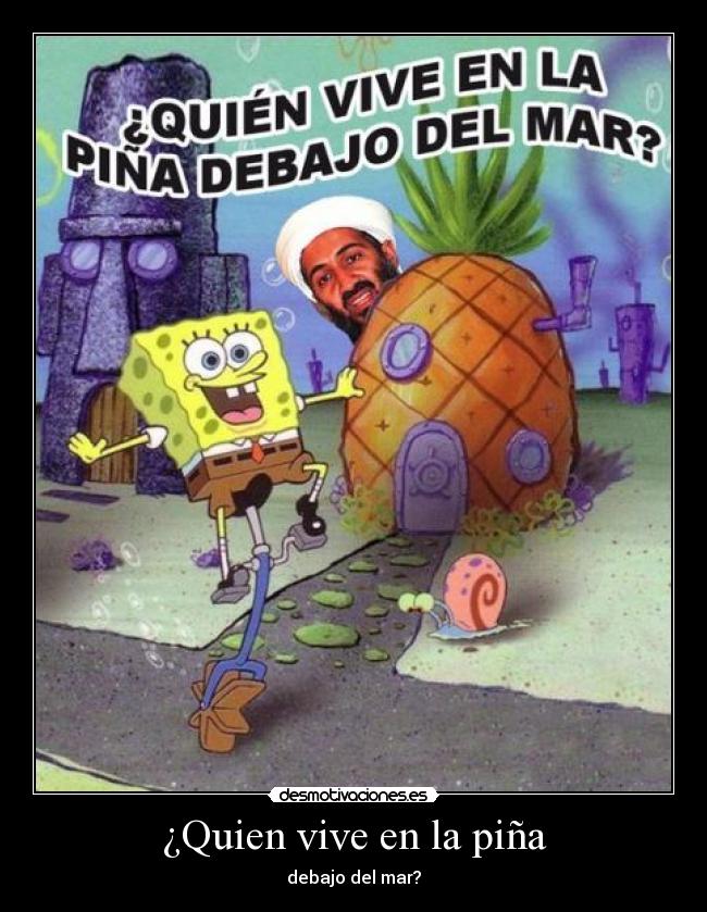 ¿Quien vive en la piña - debajo del mar?