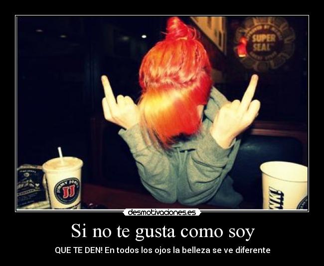 Si no te gusta como soy - 