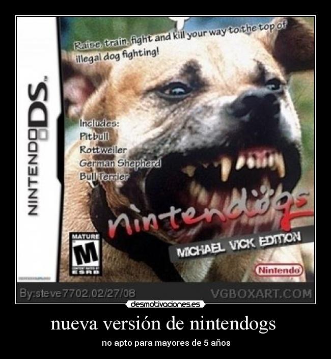 nueva versión de nintendogs - no apto para mayores de 5 años