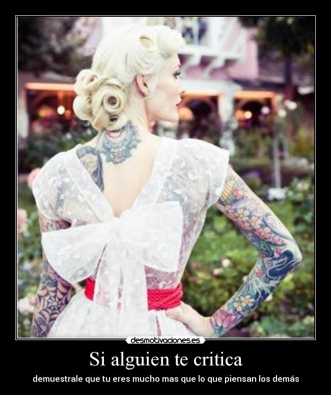 Si alguien te critica -