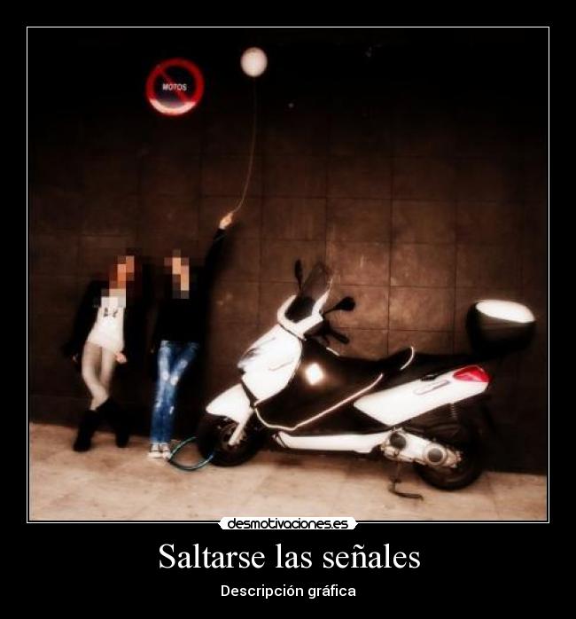 Saltarse las señales - Descripción gráfica