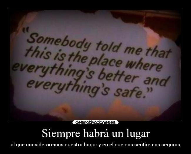 carteles one tree hill lugar donde nos sentiremos seguros desmotivaciones