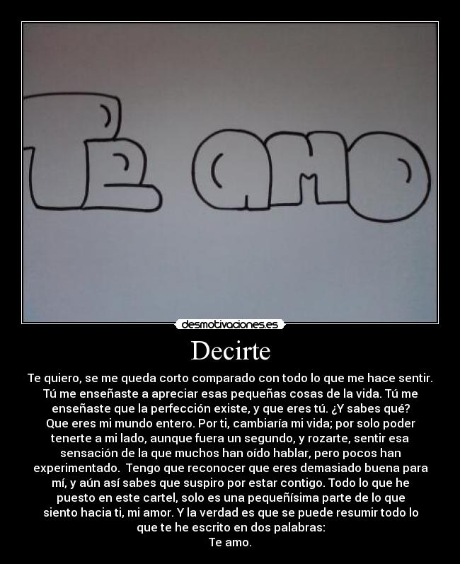 Decirte -