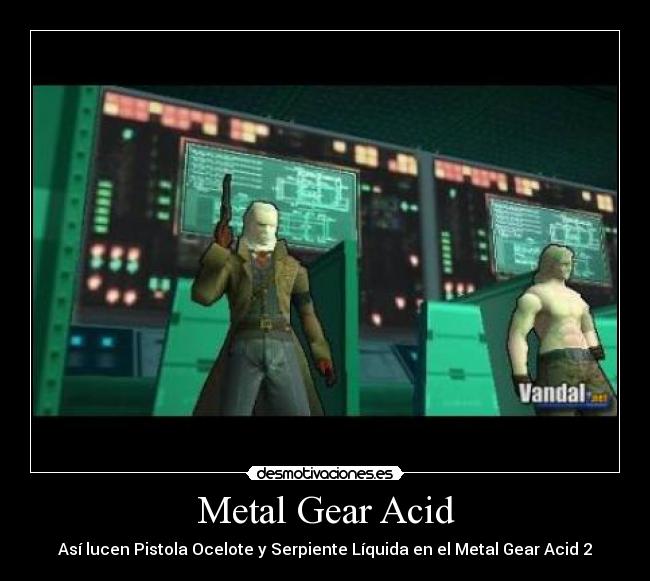 Metal Gear Acid - Así lucen Pistola Ocelote y Serpiente Líquida en el Metal Gear Acid 2