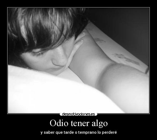carteles odio odio tener algo desmotivaciones