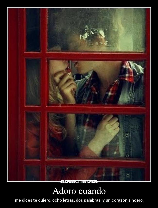 Adoro cuando -