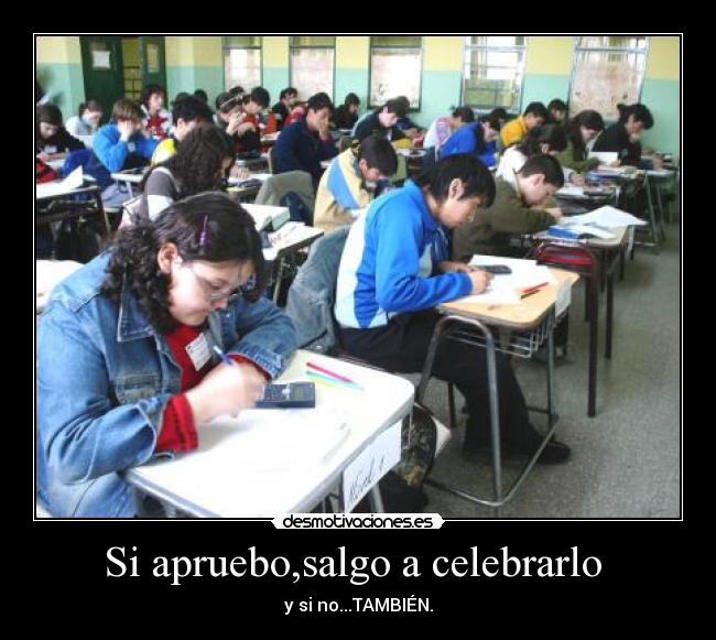 carteles examenes desmotivaciones