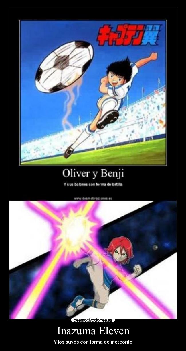 Inazuma Eleven - Y los suyos con forma de meteorito