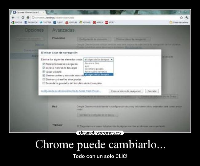 Chrome puede cambiarlo... -