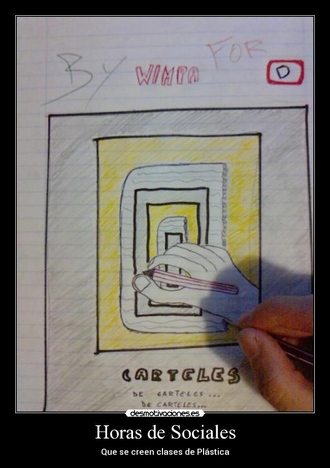 carteles wimpa plastica sociales libreta desmotivaciones
