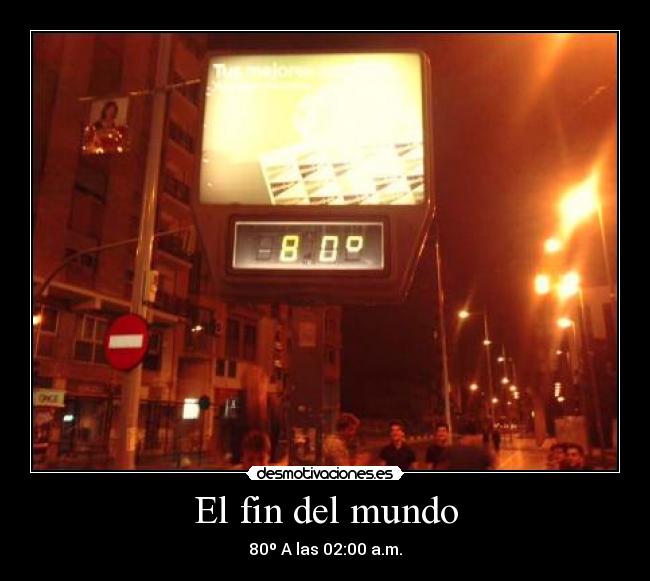 El fin del mundo -