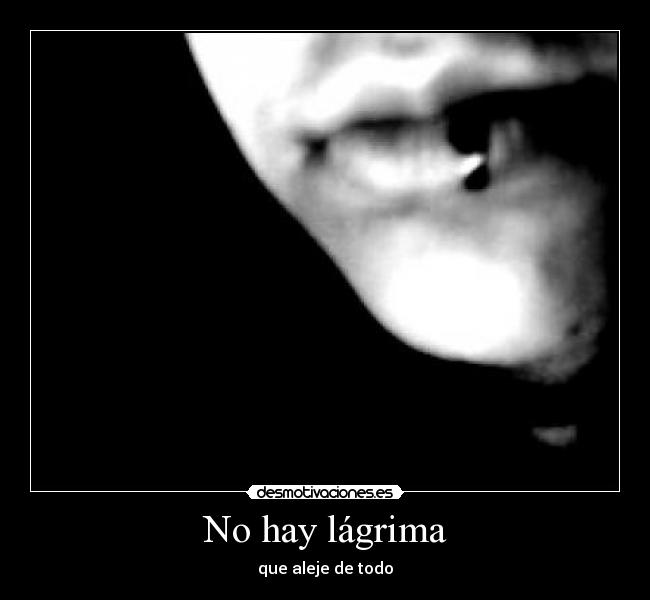 No hay lágrima -