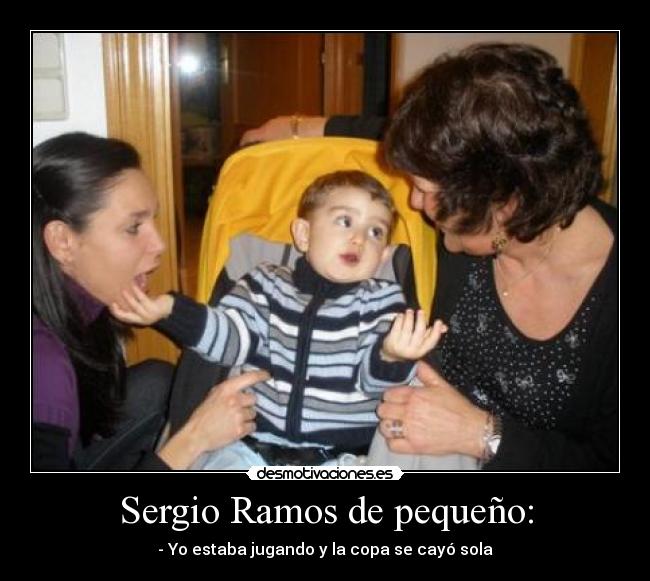 Sergio Ramos de pequeño: - 