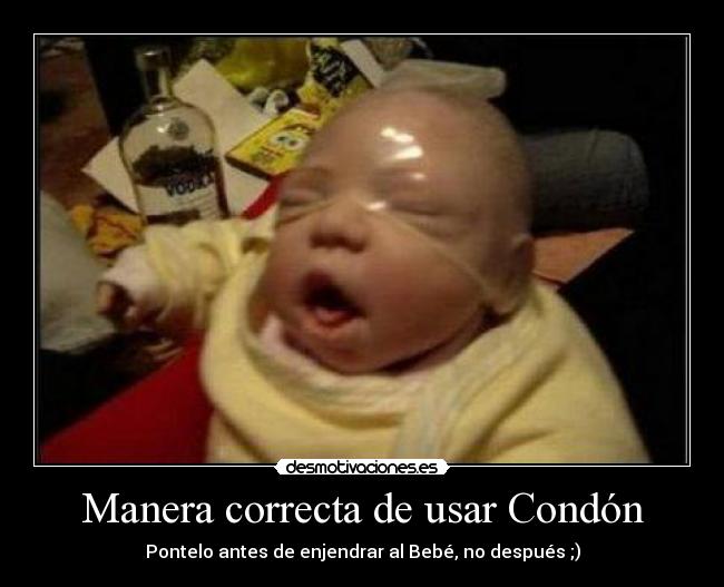 Manera correcta de usar Condón -