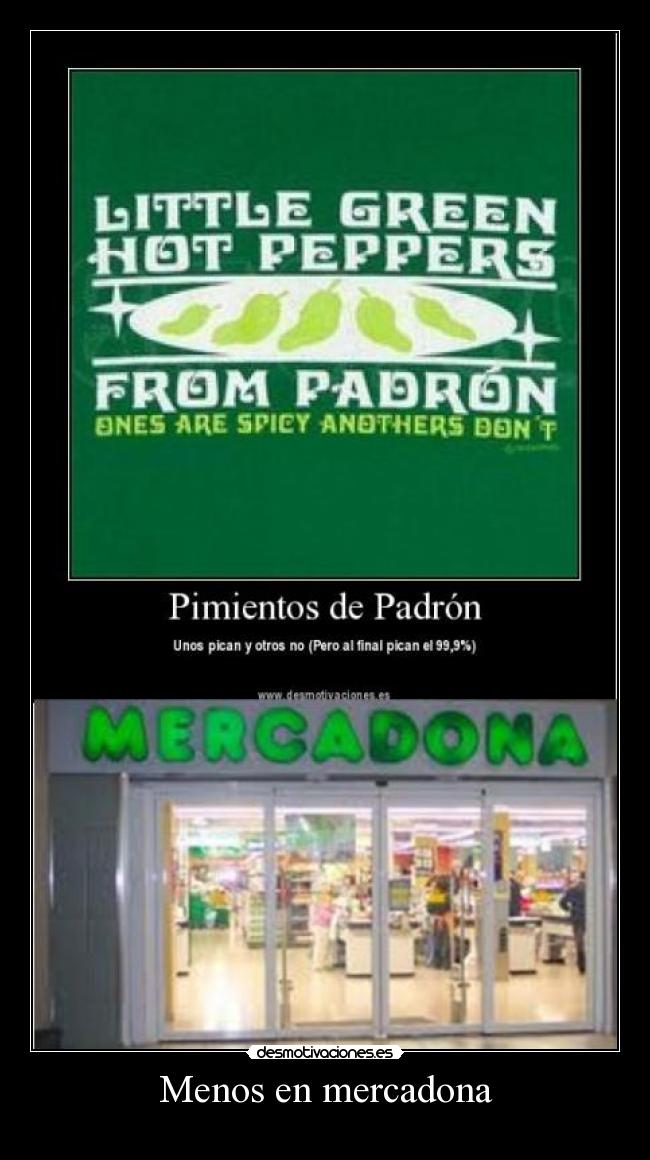 Menos en mercadona -