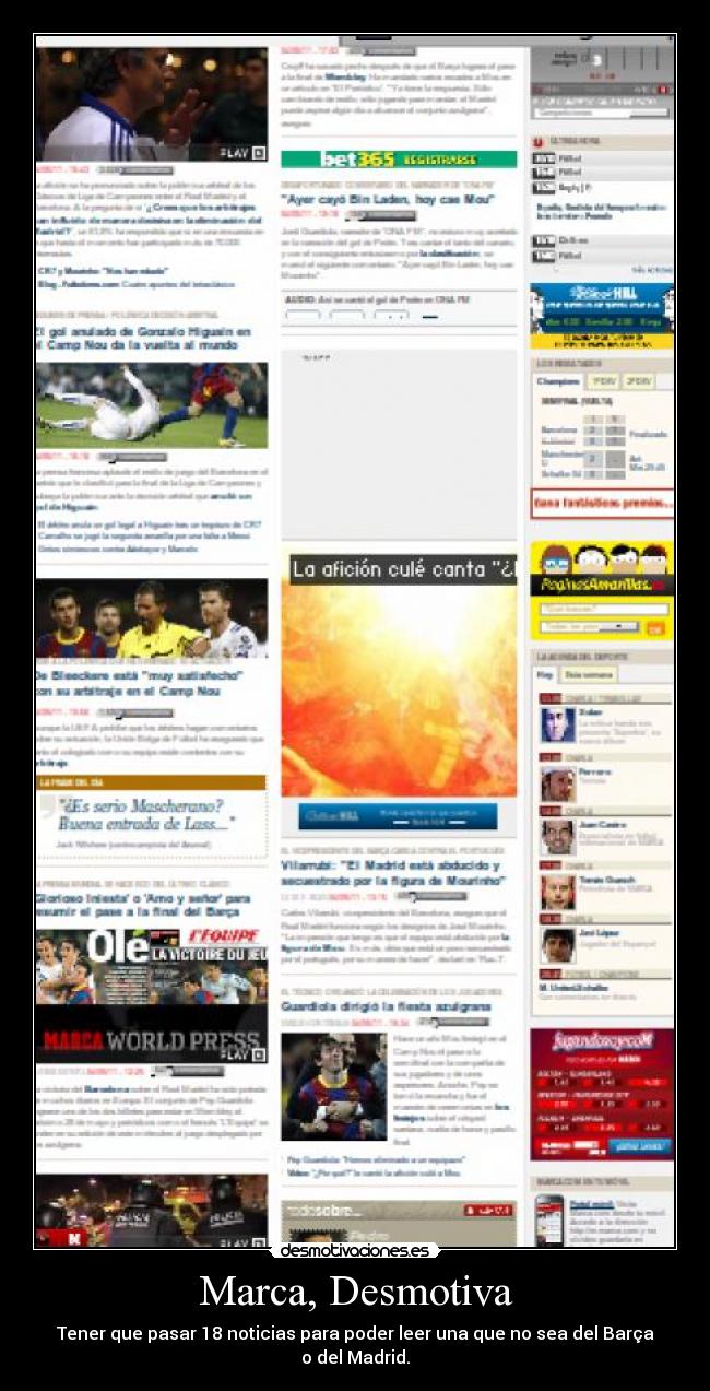 carteles marca madrid barcelona barca futbol desmotivaciones