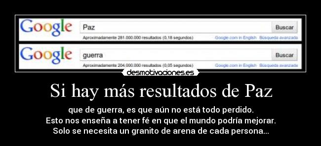 Si hay más resultados de Paz - 