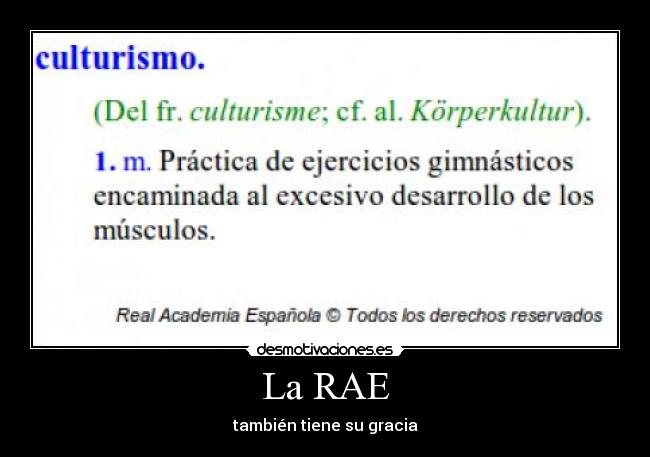 La RAE - también tiene su gracia