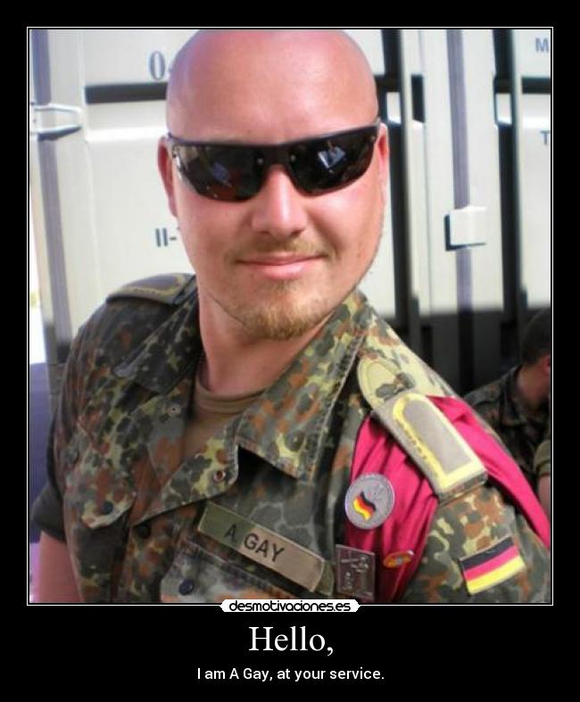 Hello, - I am A Gay, at your service.