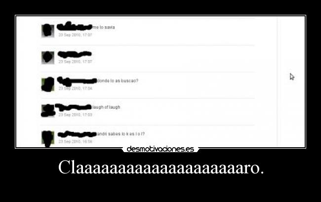 Claaaaaaaaaaaaaaaaaaaaro. -