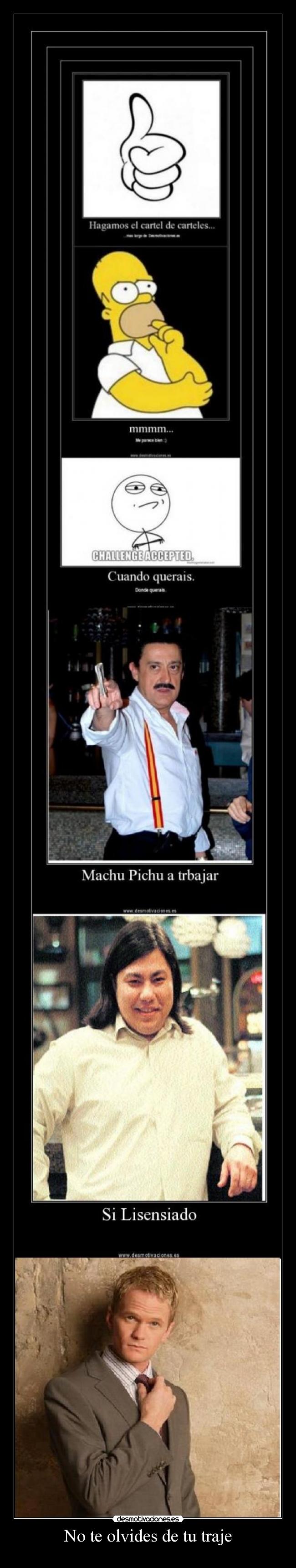 No te olvides de tu traje - 