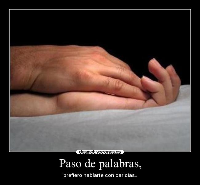 Paso de palabras, -