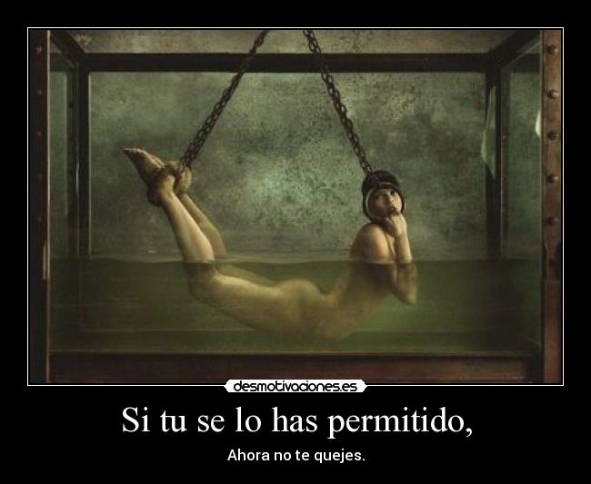 Si tu se lo has permitido, -