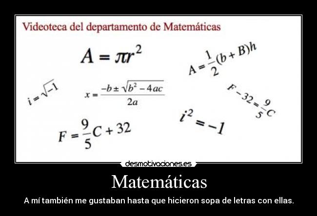 carteles matematicas letras complicadas gustar desmotivaciones