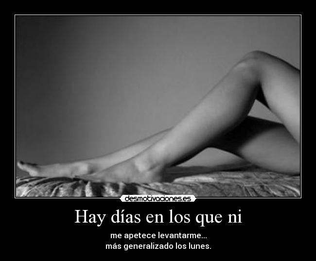 Hay días en los que ni - 