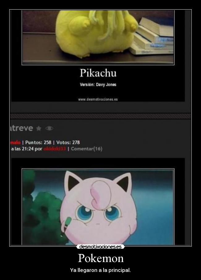 Pokemon - Ya llegaron a la principal.