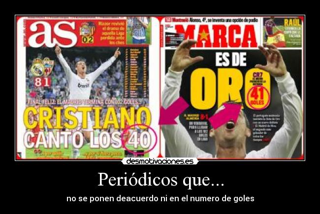 carteles periodicos goles desmotivaciones