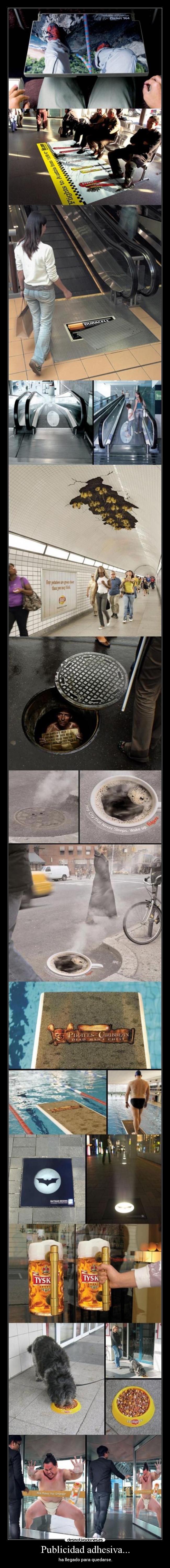 Publicidad adhesiva... - ha llegado para quedarse.