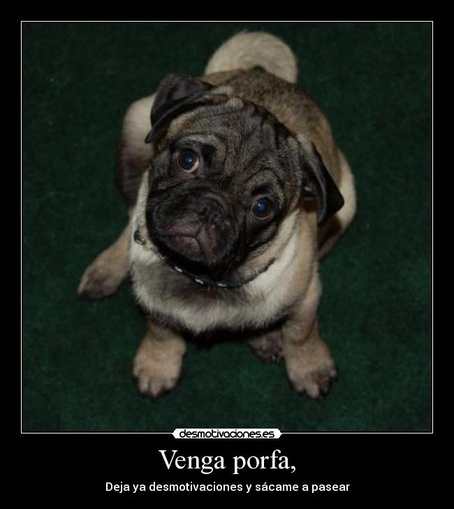 Venga porfa, - 