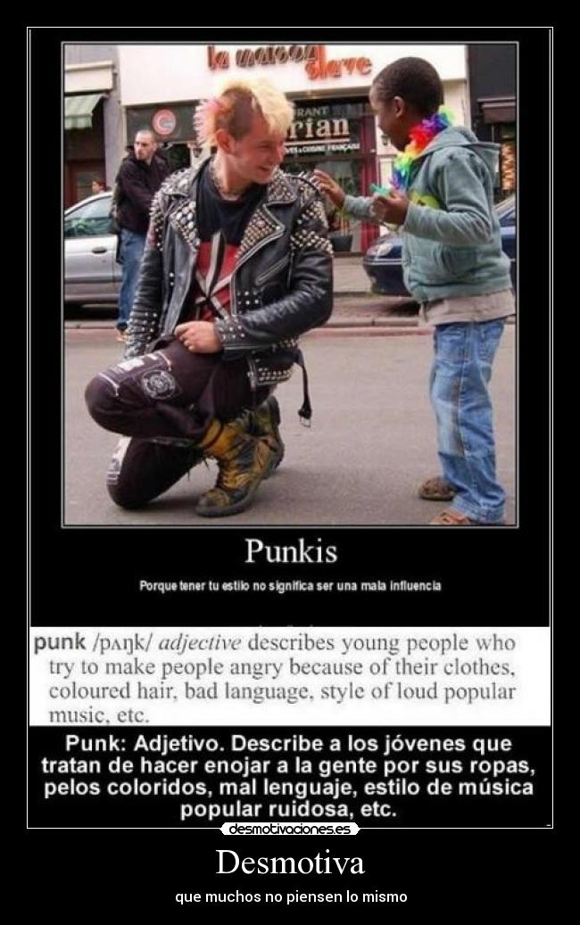 Desmotiva - que muchos no piensen lo mismo