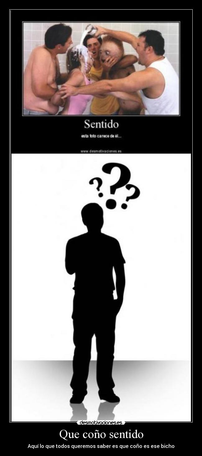 Que coño sentido - Aquí lo que todos queremos saber es que coño es ese bicho